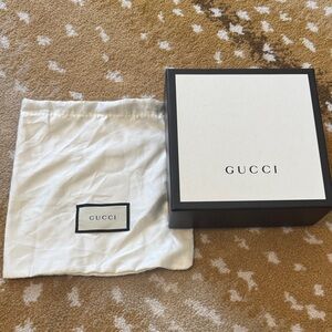 Gucci small Black and White Box with Dust Bag